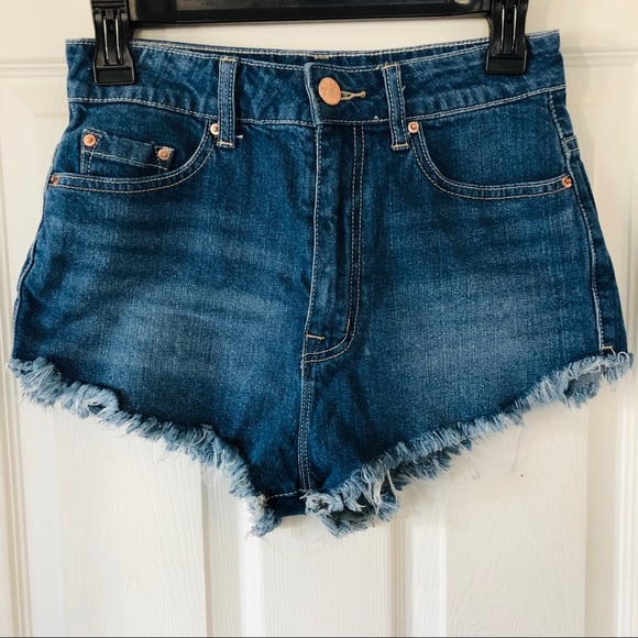 BDG Pants - BDG super high rise dolphin denim shorts